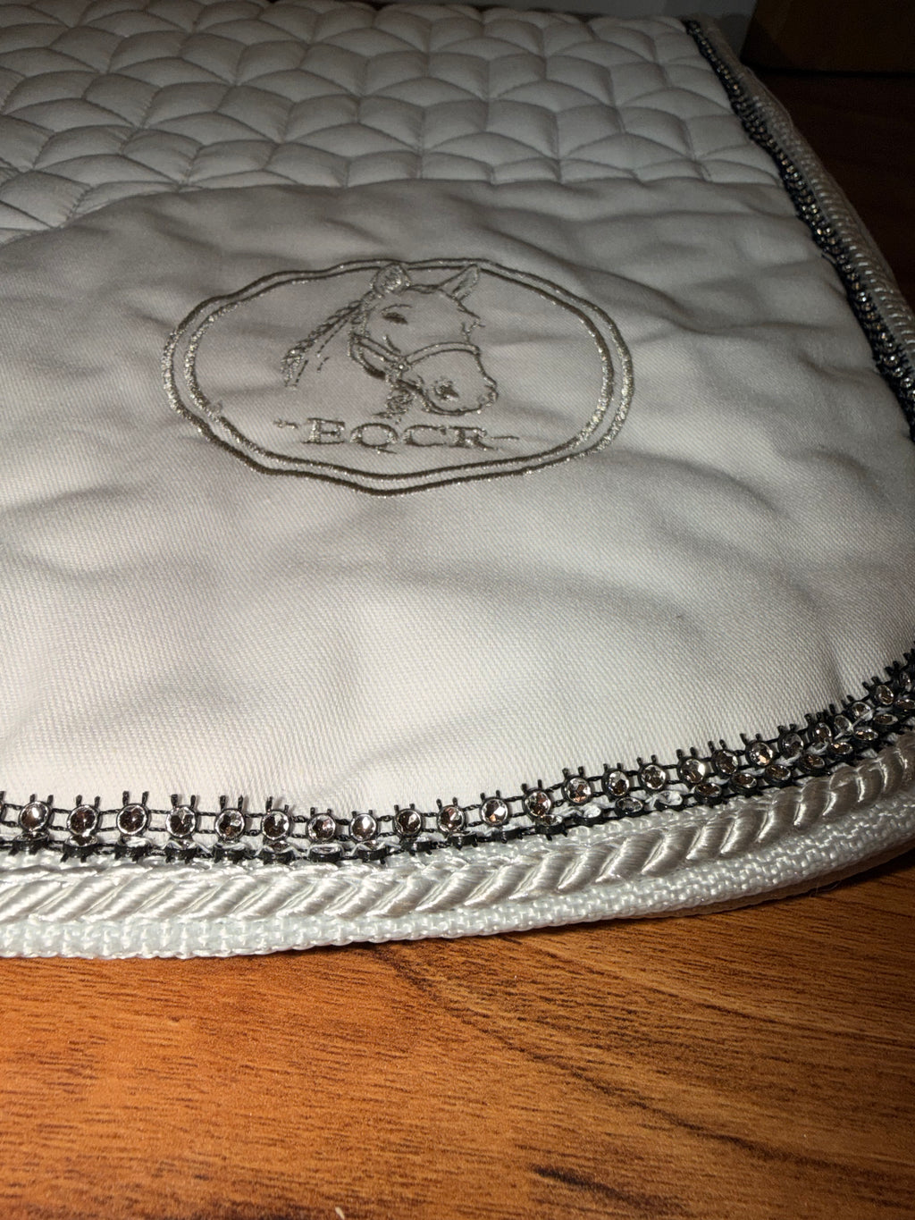 EQCR Crystal Saddle Pad & Fly Veil Set