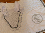 EQCR Crystal Saddle Pad & Fly Veil Set