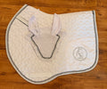 EQCR Crystal Saddle Pad & Fly Veil Set