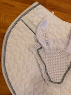 EQCR Crystal Saddle Pad & Fly Veil Set