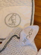 EQCR Crystal Saddle Pad & Fly Veil Set
