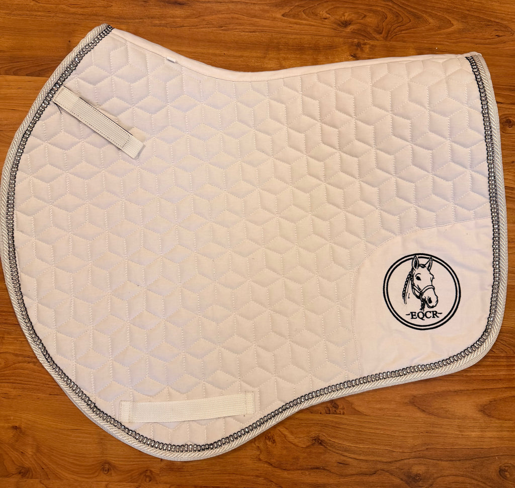 EQCR Crystal Saddle Pad & Fly Veil Set