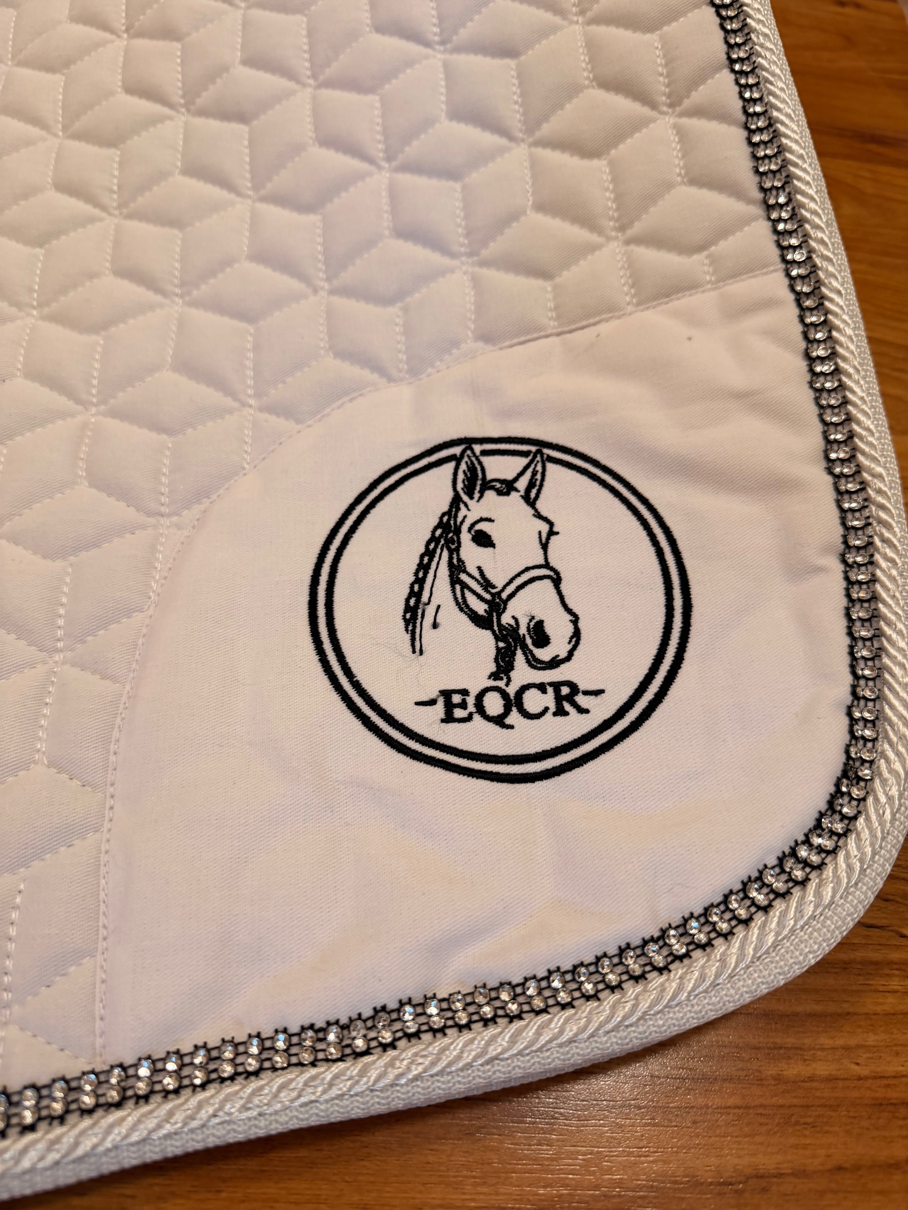 EQCR Crystal Saddle Pad & Fly Veil Set