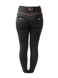 Inca Black Breeches With Rose Gold & Diamanté Detailing