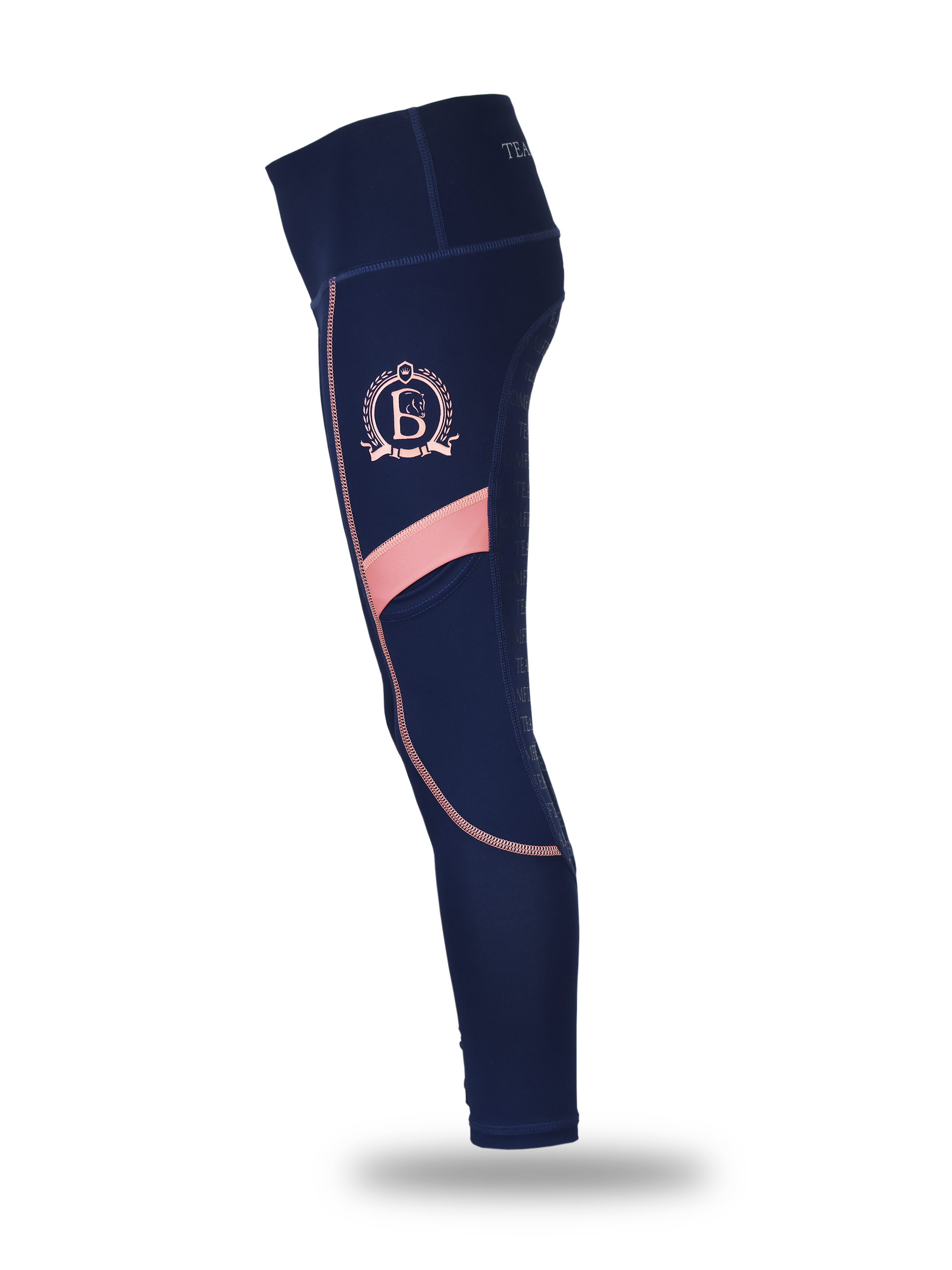 Kids Navy & Rose Leggings