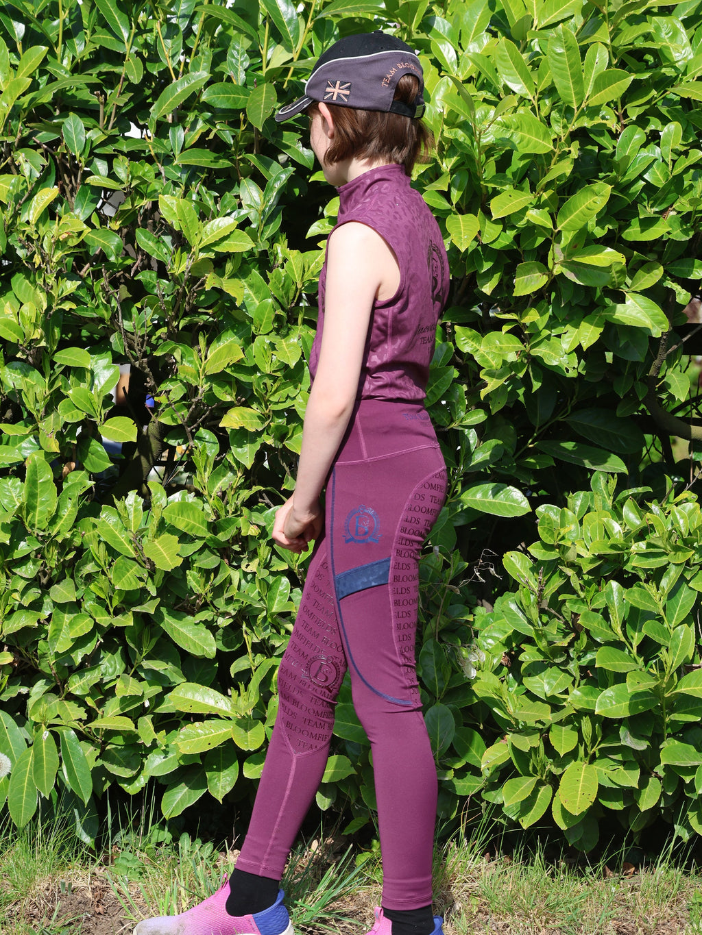 Kids Leonora Plum Sleeveless Base Layer