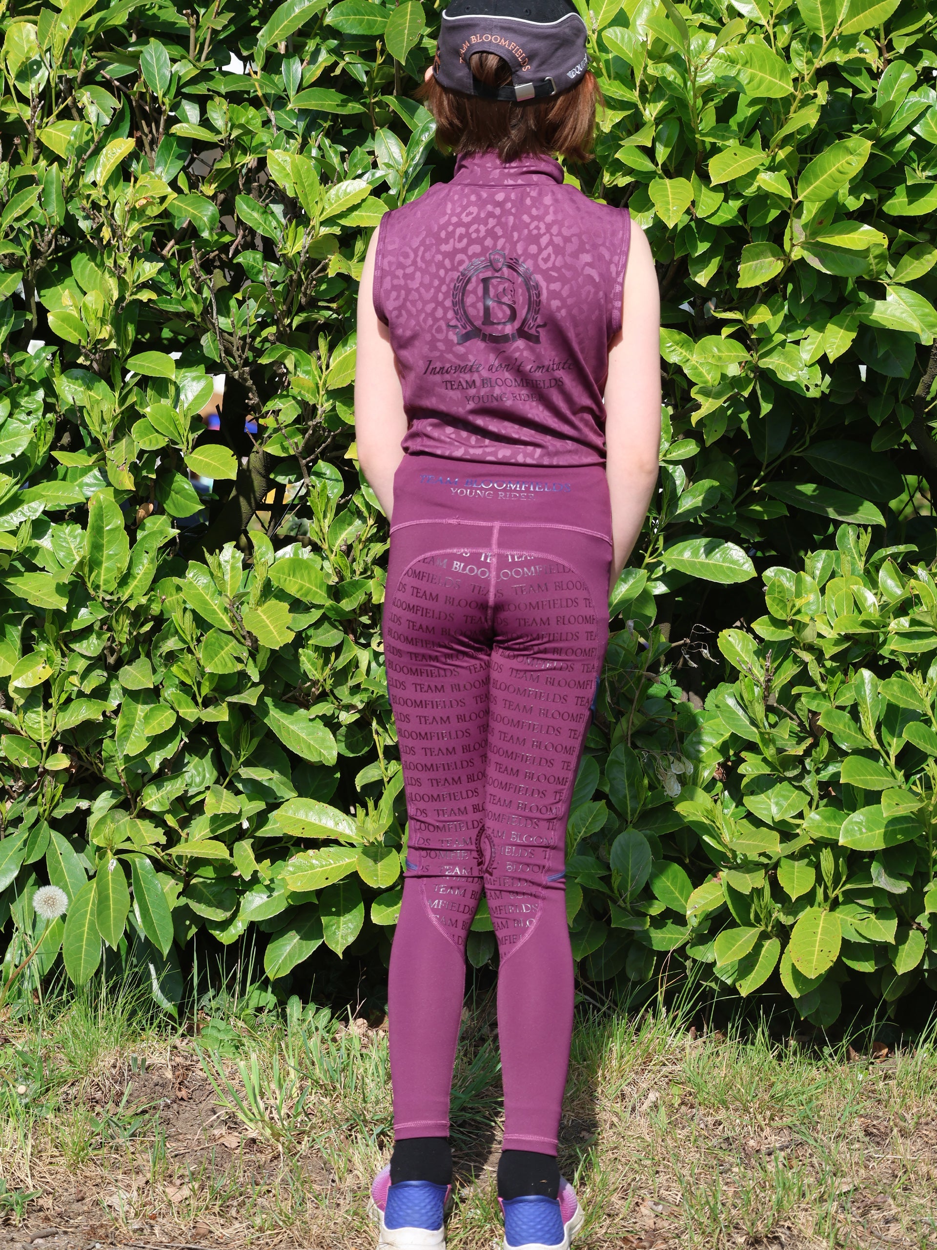 Kids Leonora Plum Sleeveless Base Layer