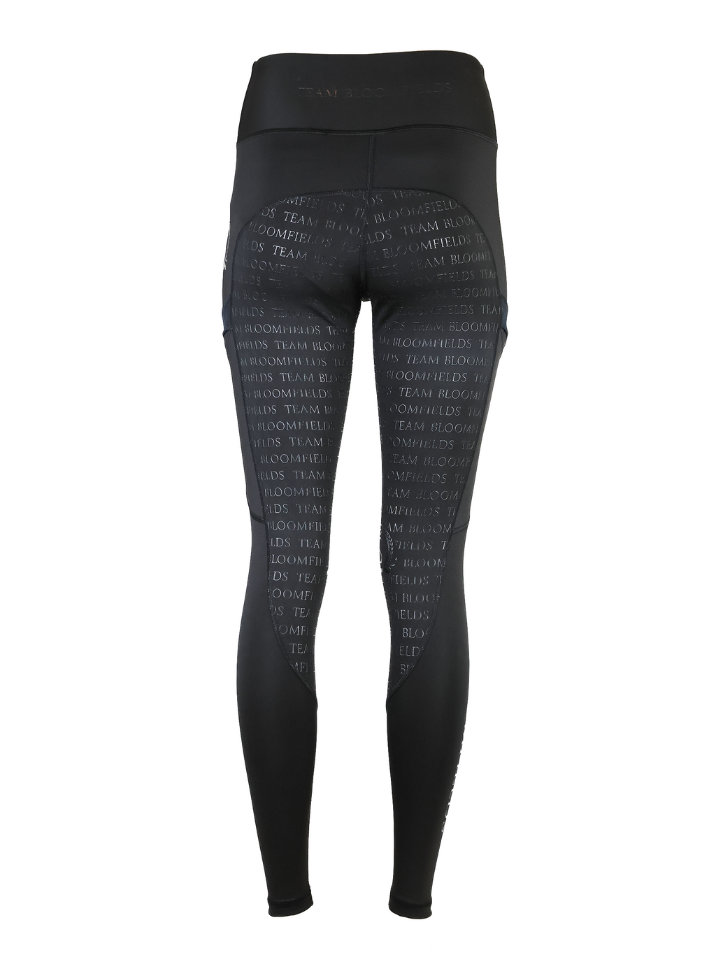 Leonora Black & Black Full Silicone Seat Riding Leggings