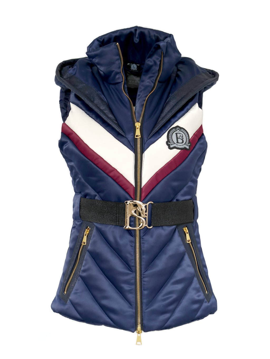Ella Navy Hooded Gilet