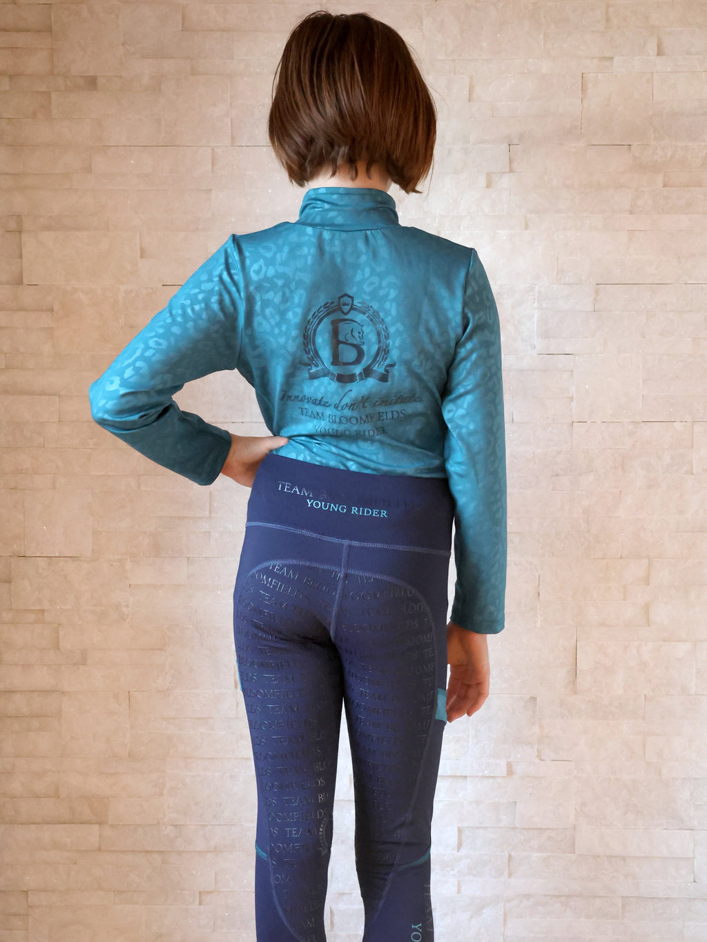 Kids Leonora  Peacock Base Layer With Long Sleeves