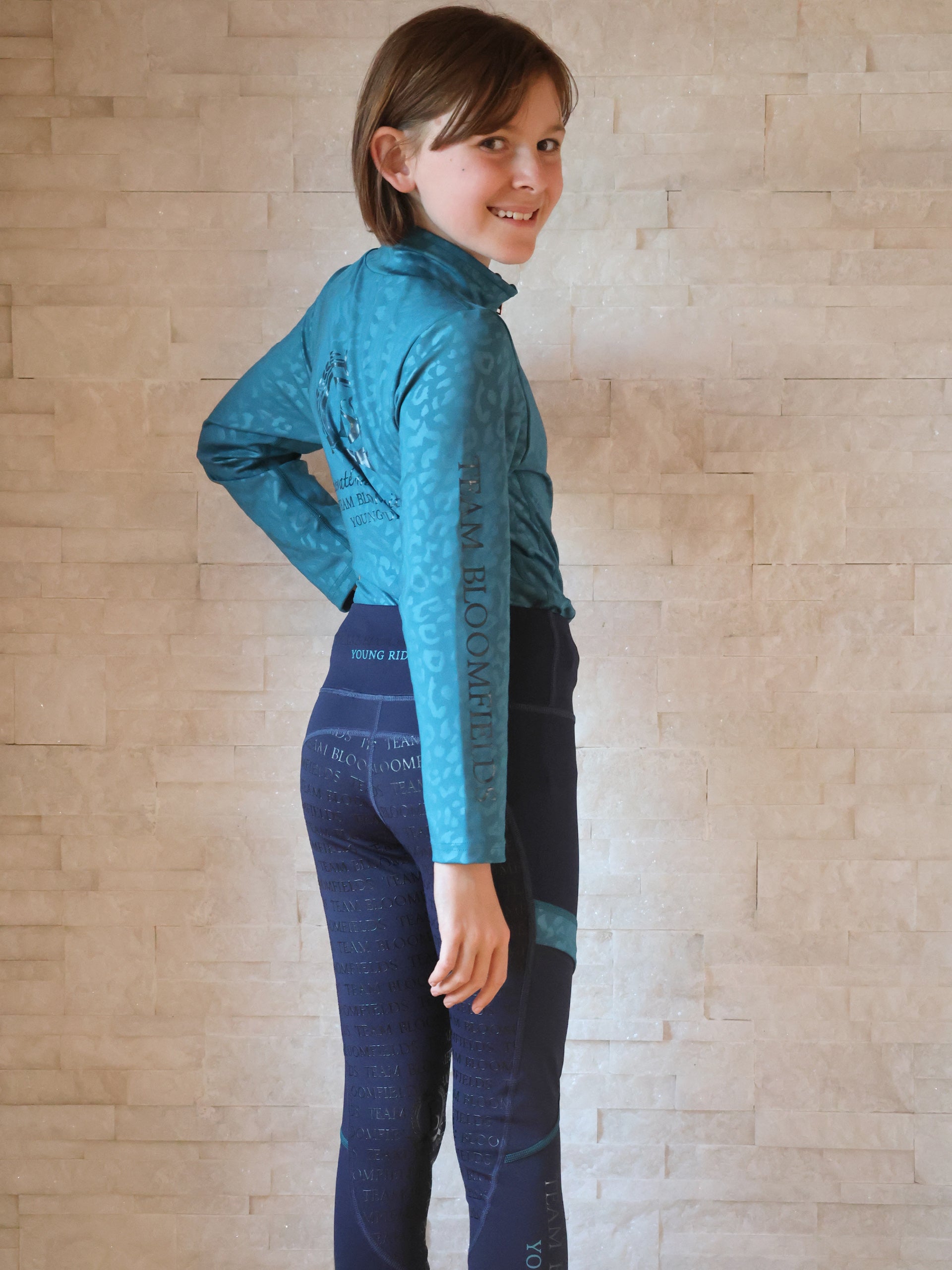 Kids Leonora  Peacock Base Layer With Long Sleeves