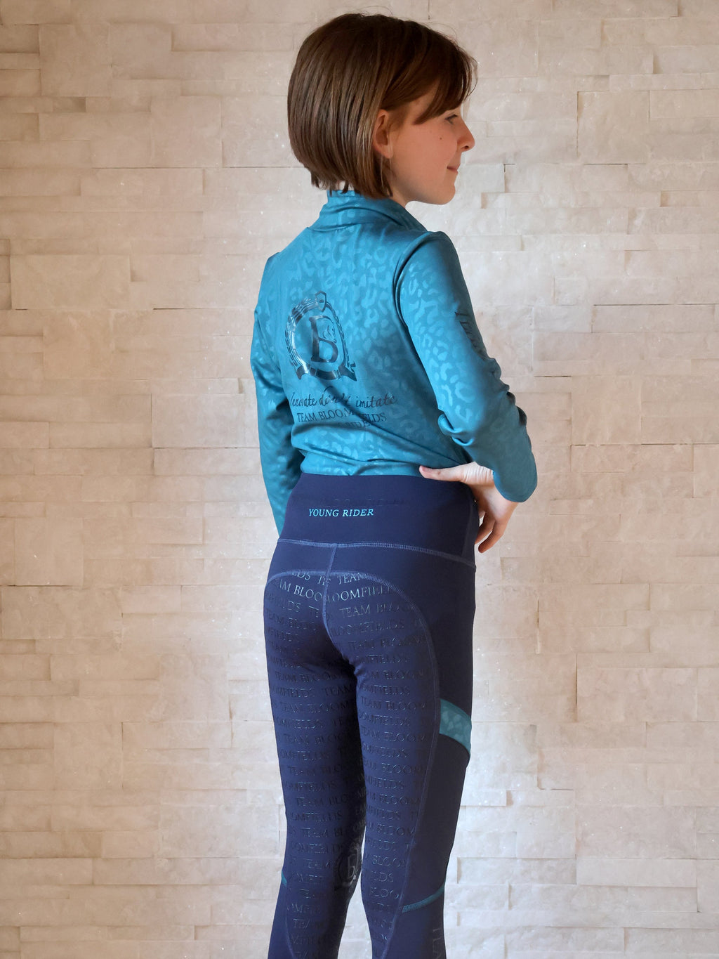 Kids Leonora  Peacock Base Layer With Long Sleeves