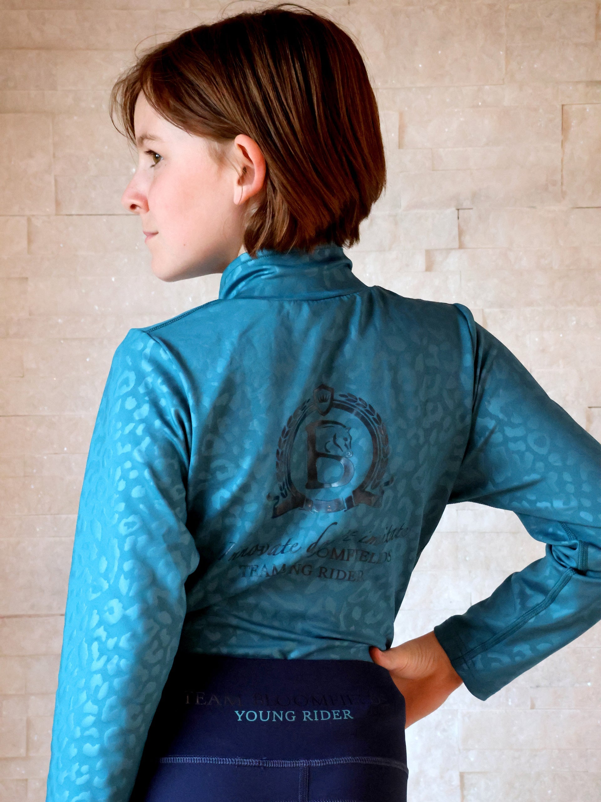 Kids Leonora  Peacock Base Layer With Long Sleeves