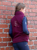 Kids Sienna Mulberry Country Fleece Gilet