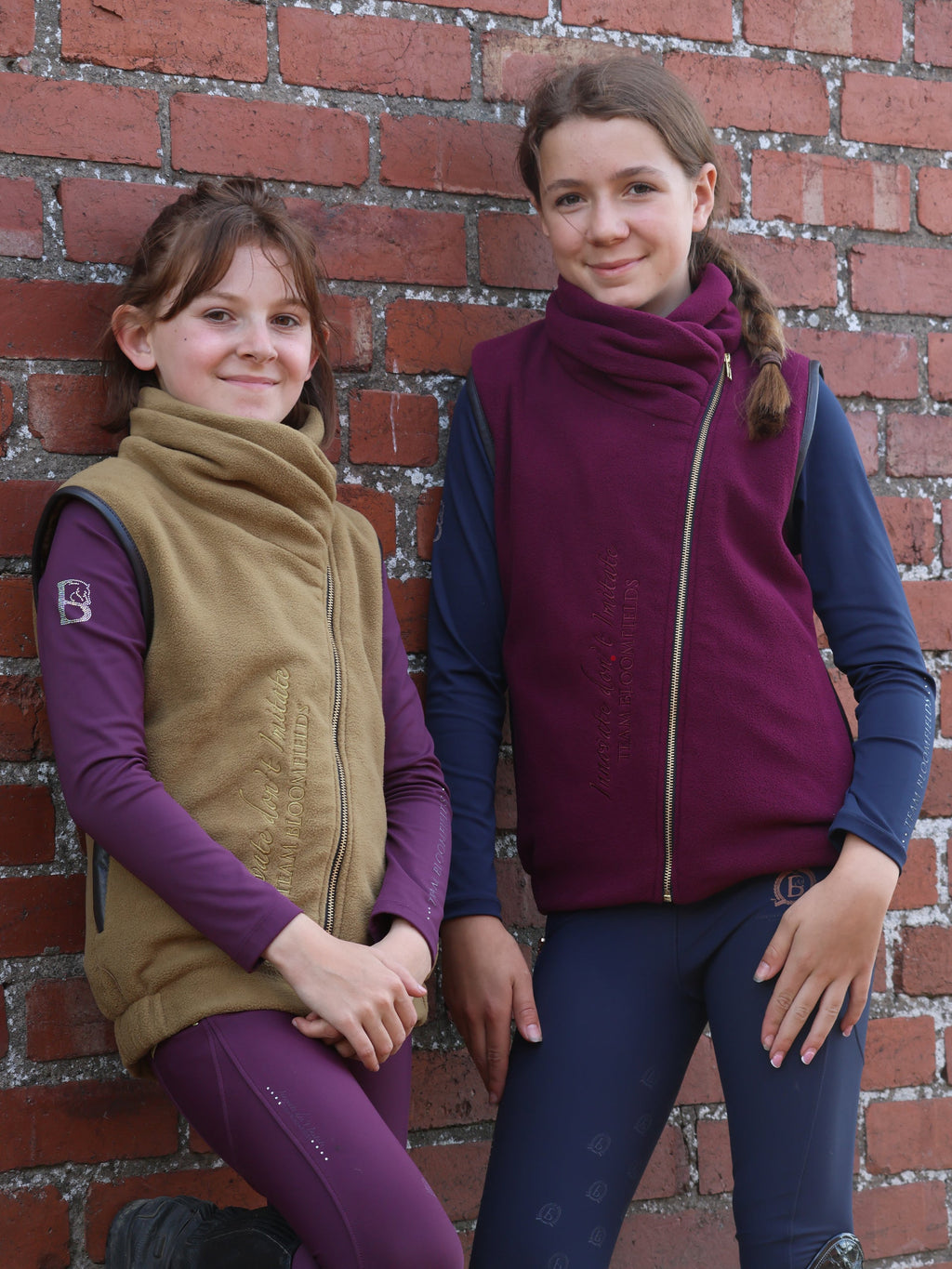 Kids Sienna Mulberry Country Fleece Gilet