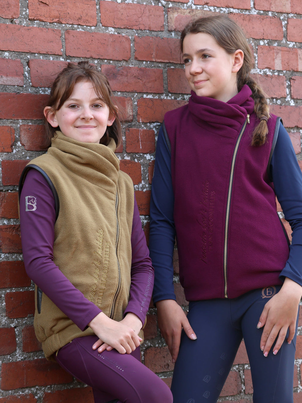Kids Sienna Mustard Country Fleece Gilet
