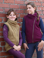 Kids Sienna Mulberry Country Fleece Gilet