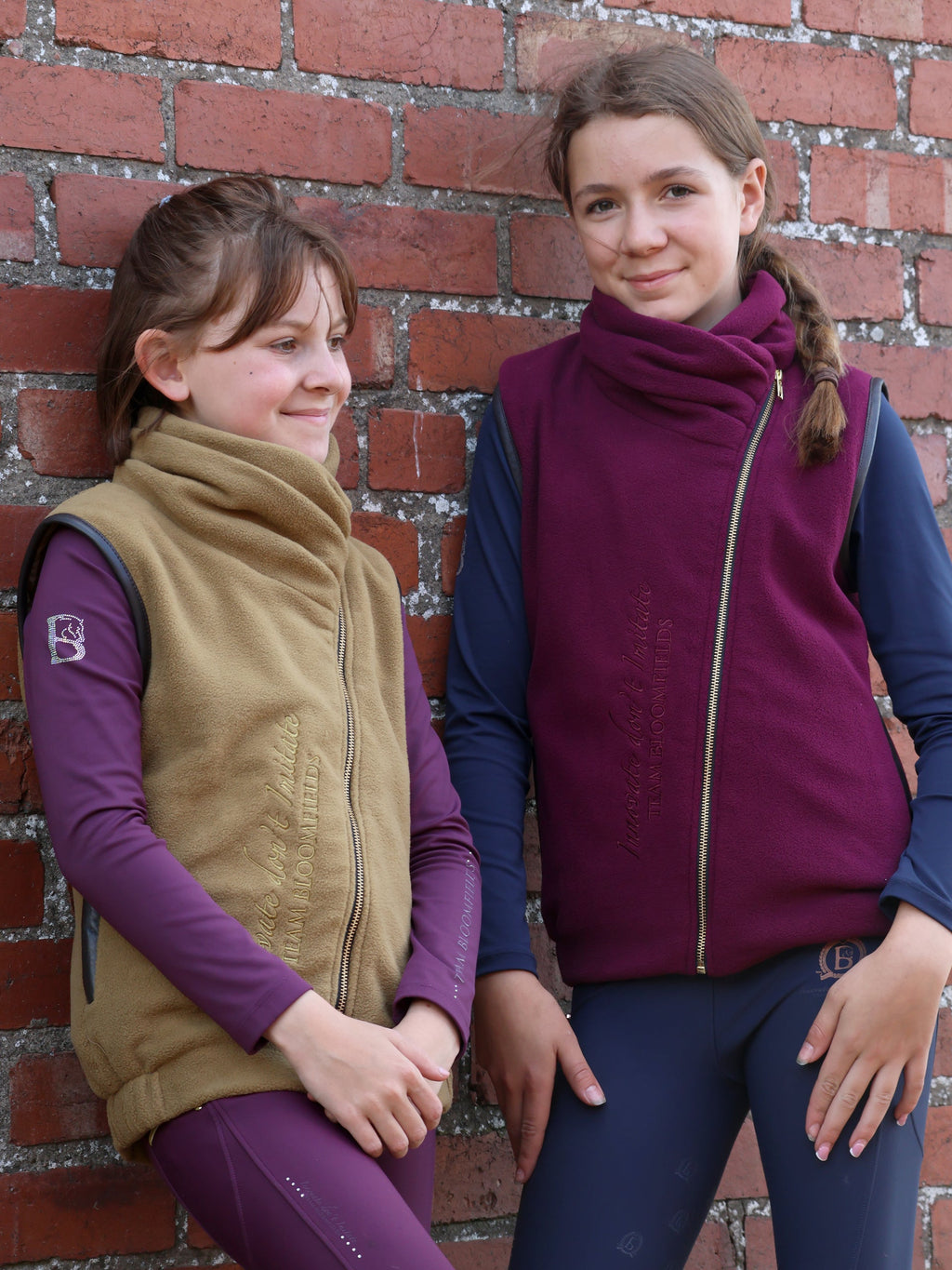 Kids Sienna Mustard Country Fleece Gilet