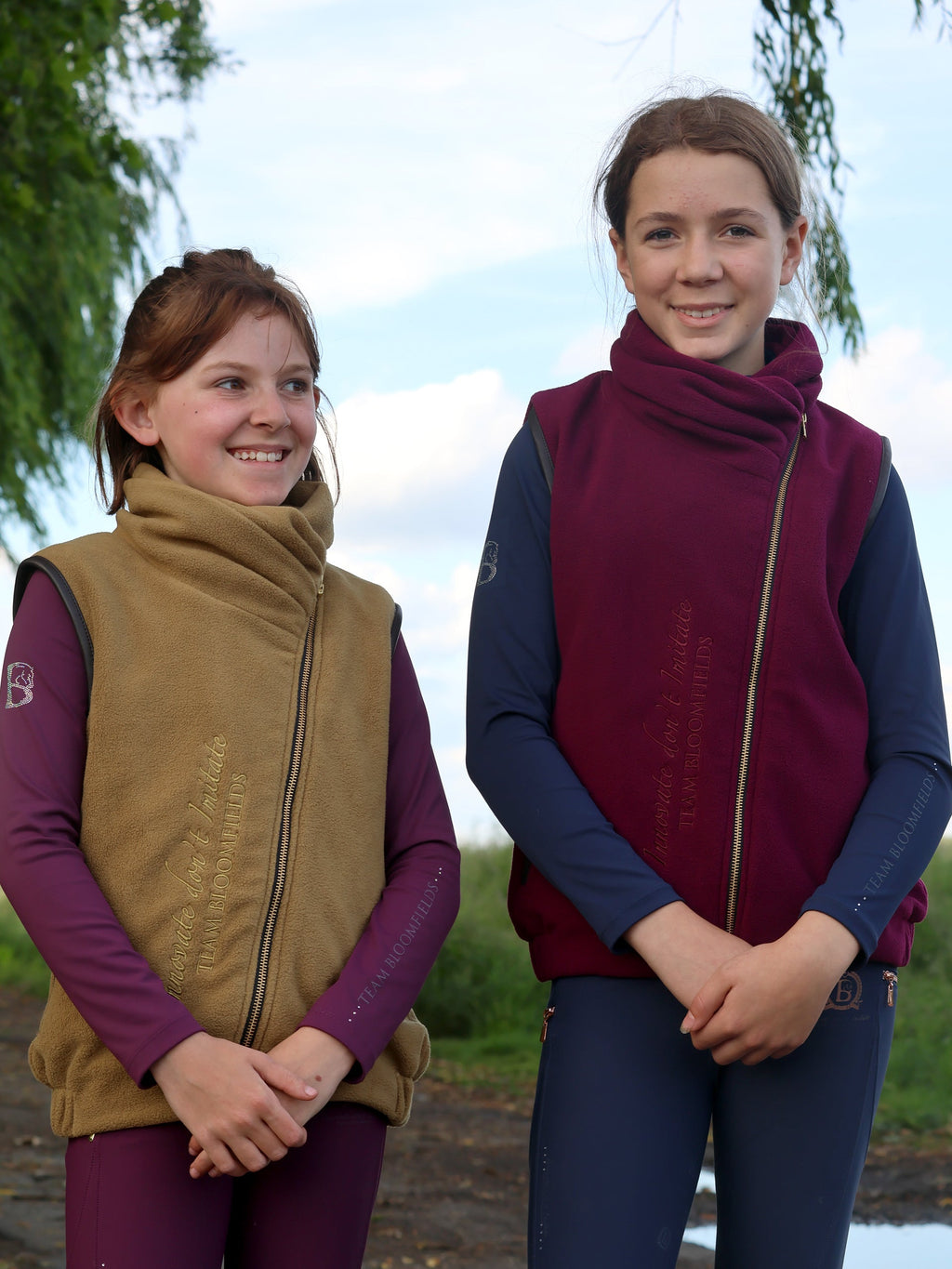 Kids Sienna Mustard Country Fleece Gilet