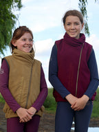 Kids Sienna Mustard Country Fleece Gilet