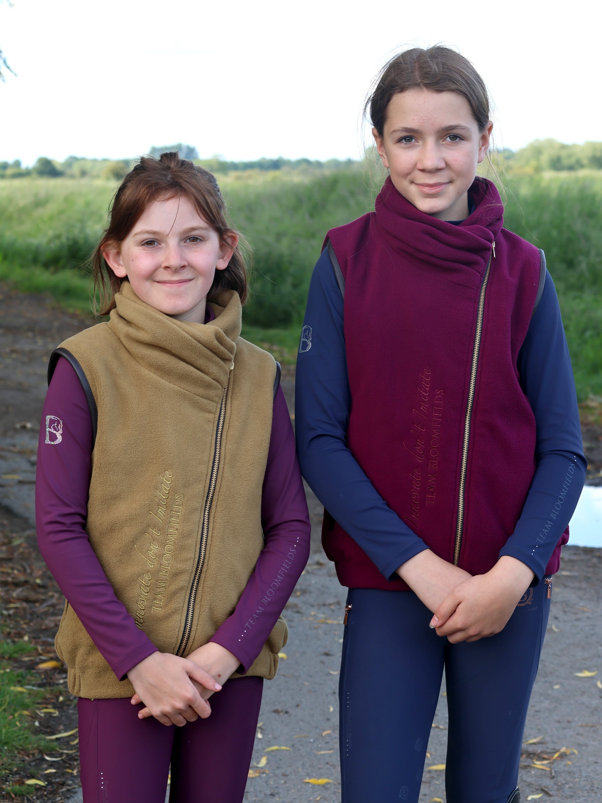 Kids Sienna Mustard Country Fleece Gilet