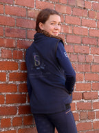 Kids Sienna Navy Country Fleece Gilet