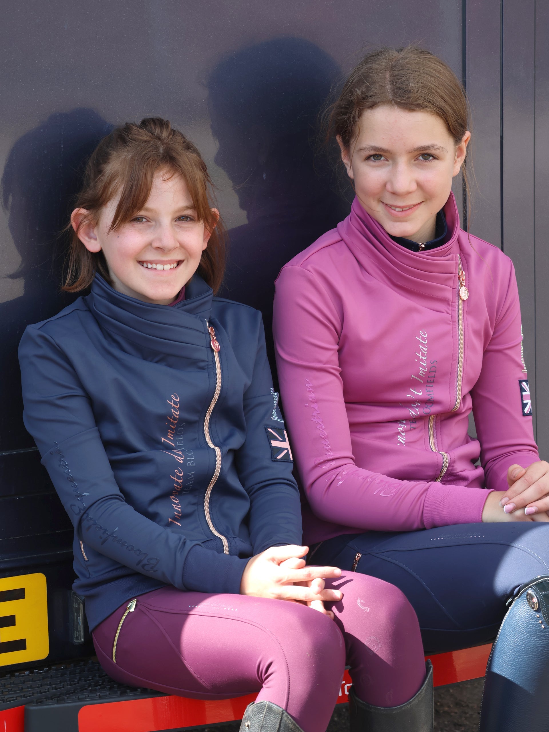 Kids Sabrina Sport in Navy With Ruffle Collar Top