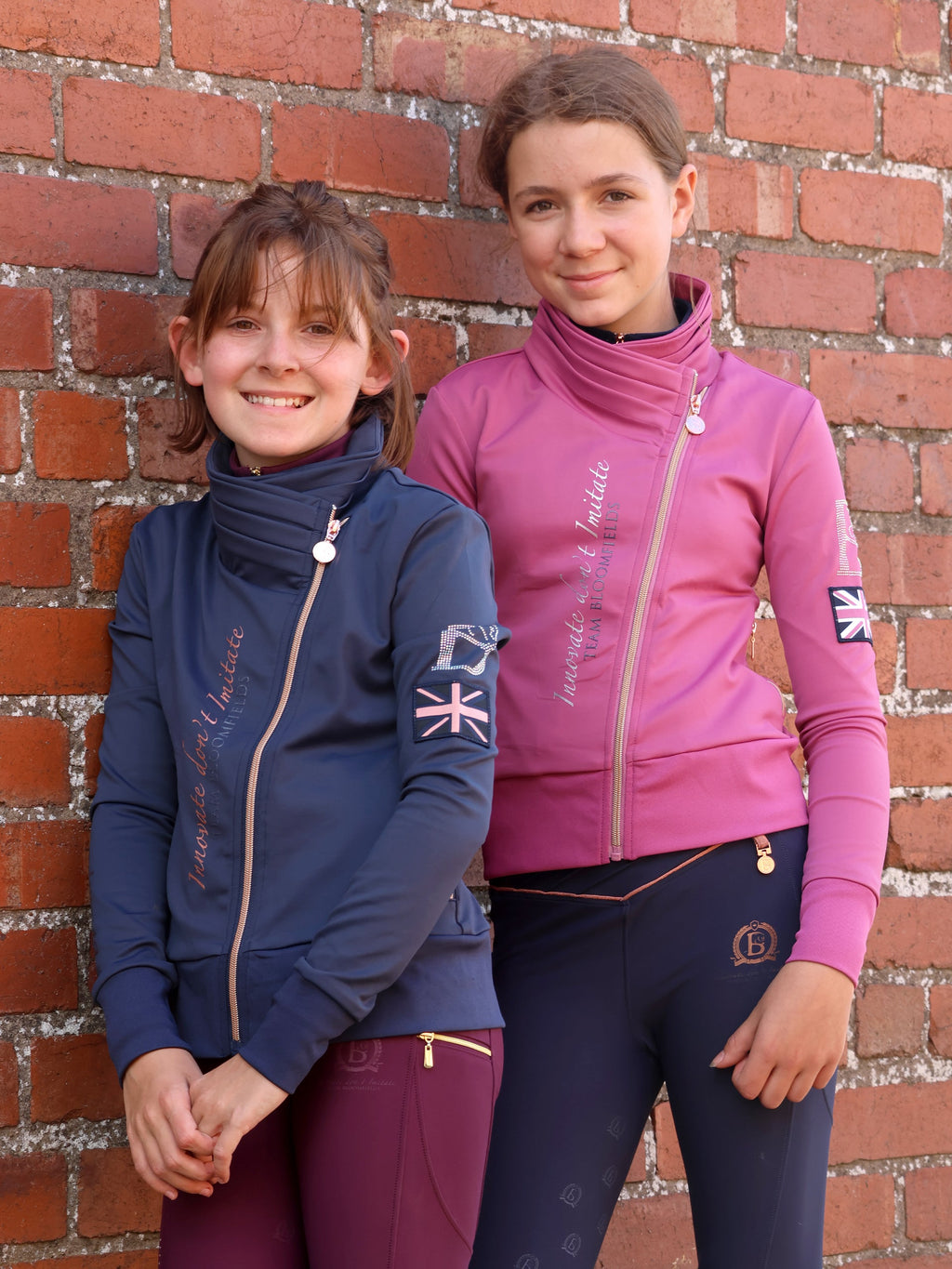 Kids Sabrina Sport in Pink With Ruffle Collar Top