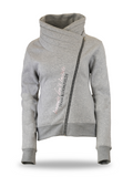 Kids Sabrina Marl Grey Ruffle Collar Top