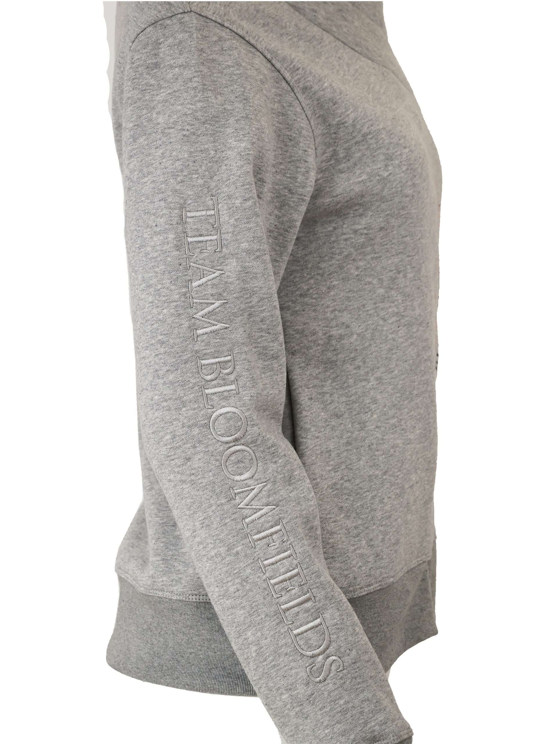 Kids Sabrina Marl Grey Ruffle Collar Top