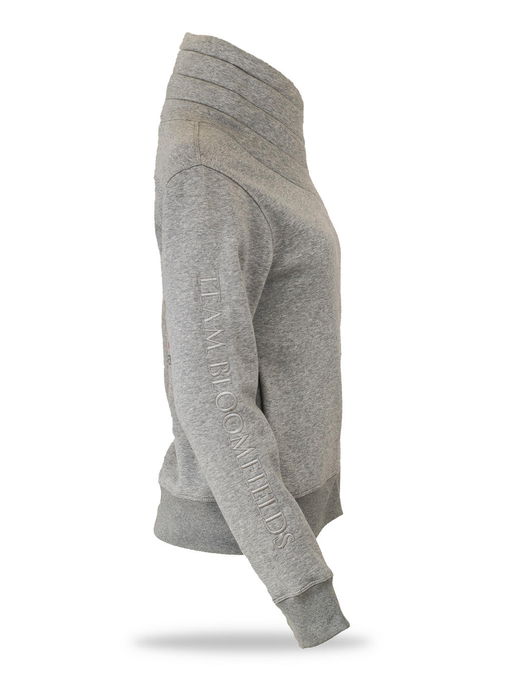 Kids Sabrina Marl Grey Ruffle Collar Top