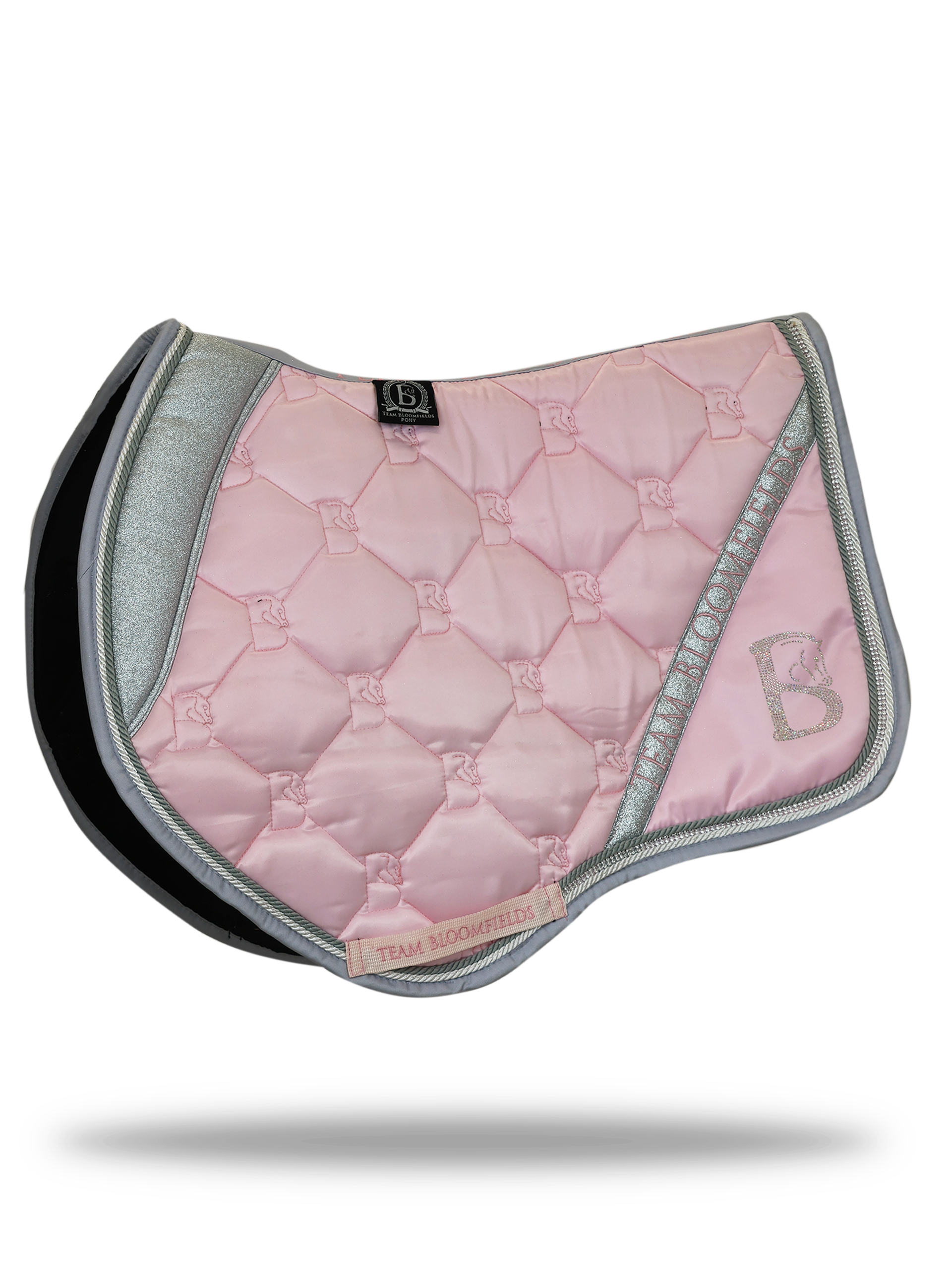 Saddle Pad - Pink & Silver Sparkle Jump
