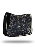 Saddle Pad - Electra Black and Gold Dressage