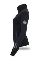 Sade in Black Quarter Zip Black Top