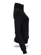 Sade in Black Quarter Zip Black Top