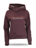 Amelia Seal Brown Cross Necked Hoodie