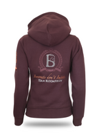Amelia Seal Brown Cross Necked Hoodie