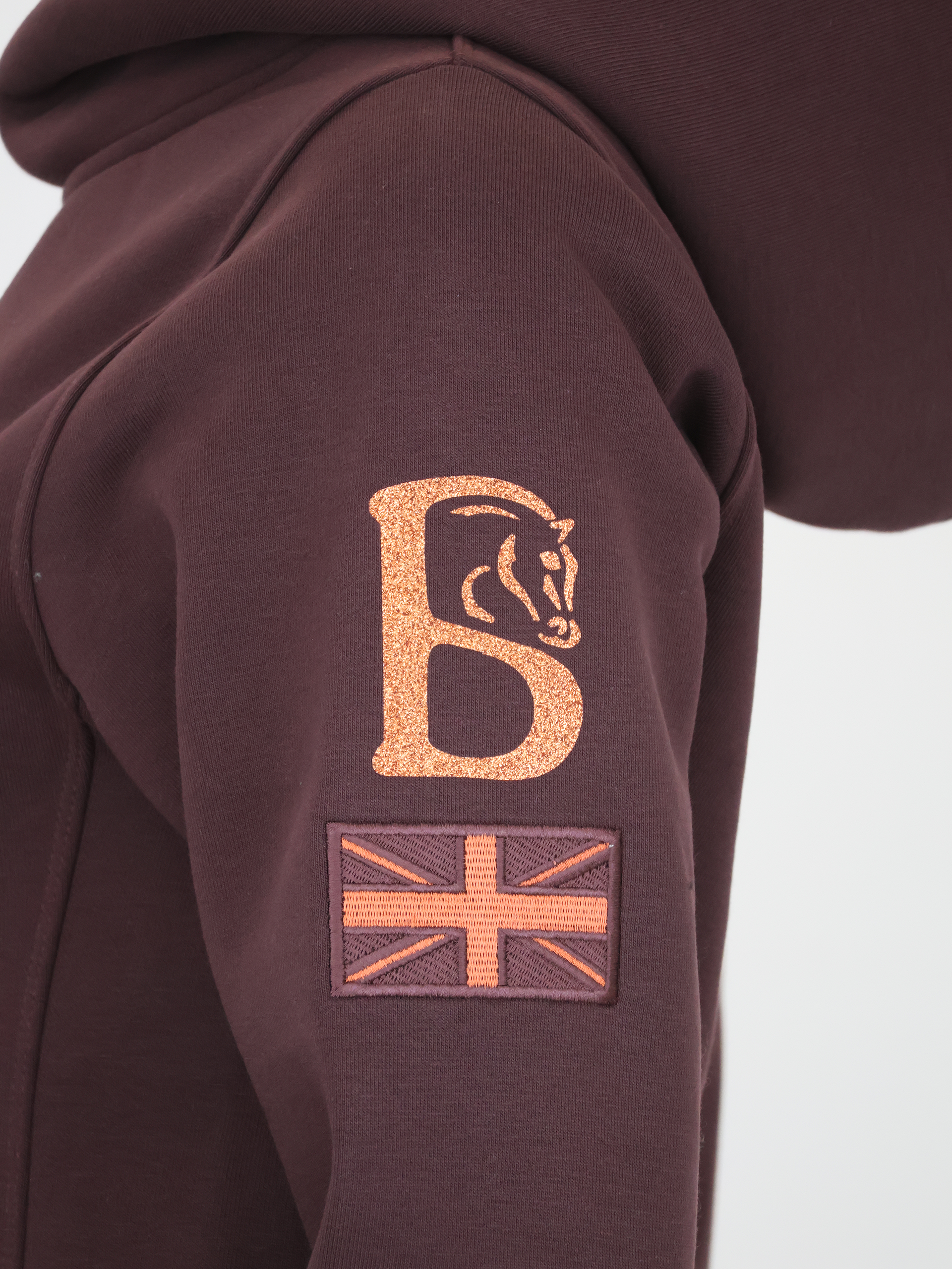 Amelia Seal Brown Cross Necked Hoodie