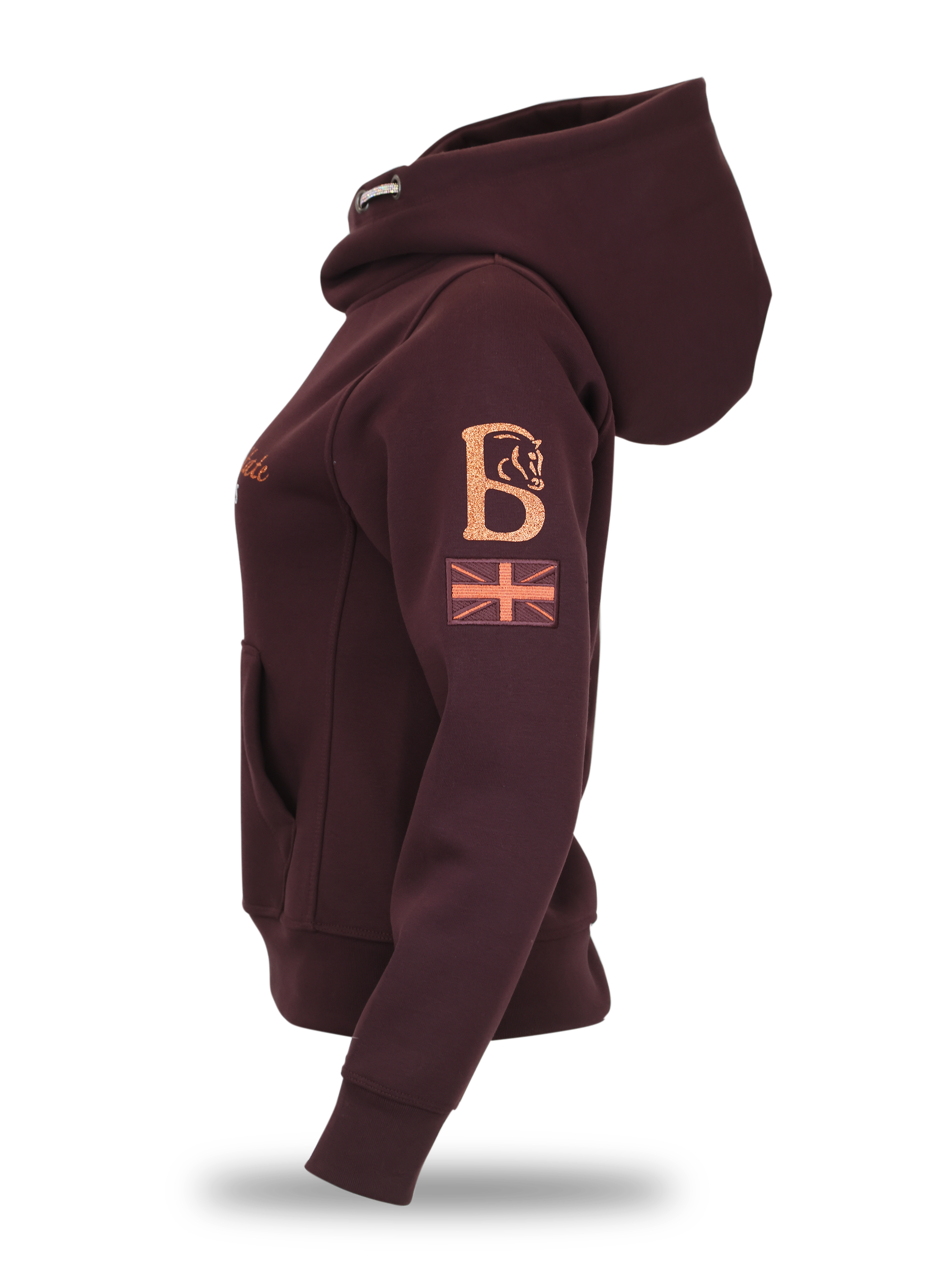 Amelia Seal Brown Cross Necked Hoodie