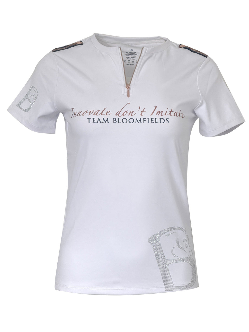 Clara White Crystal T-Shirt
