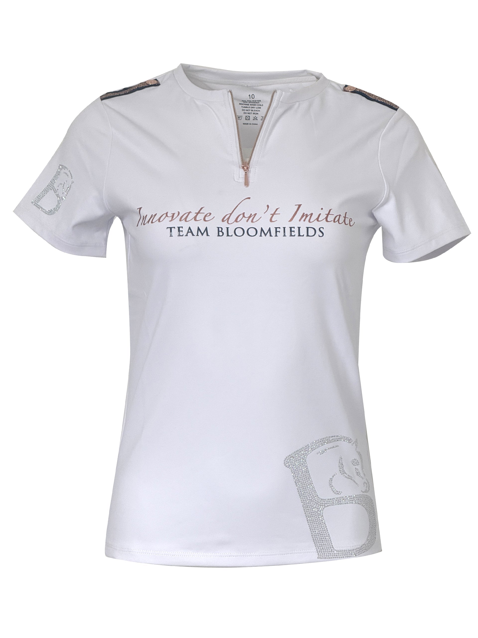 Clara White Crystal T-Shirt