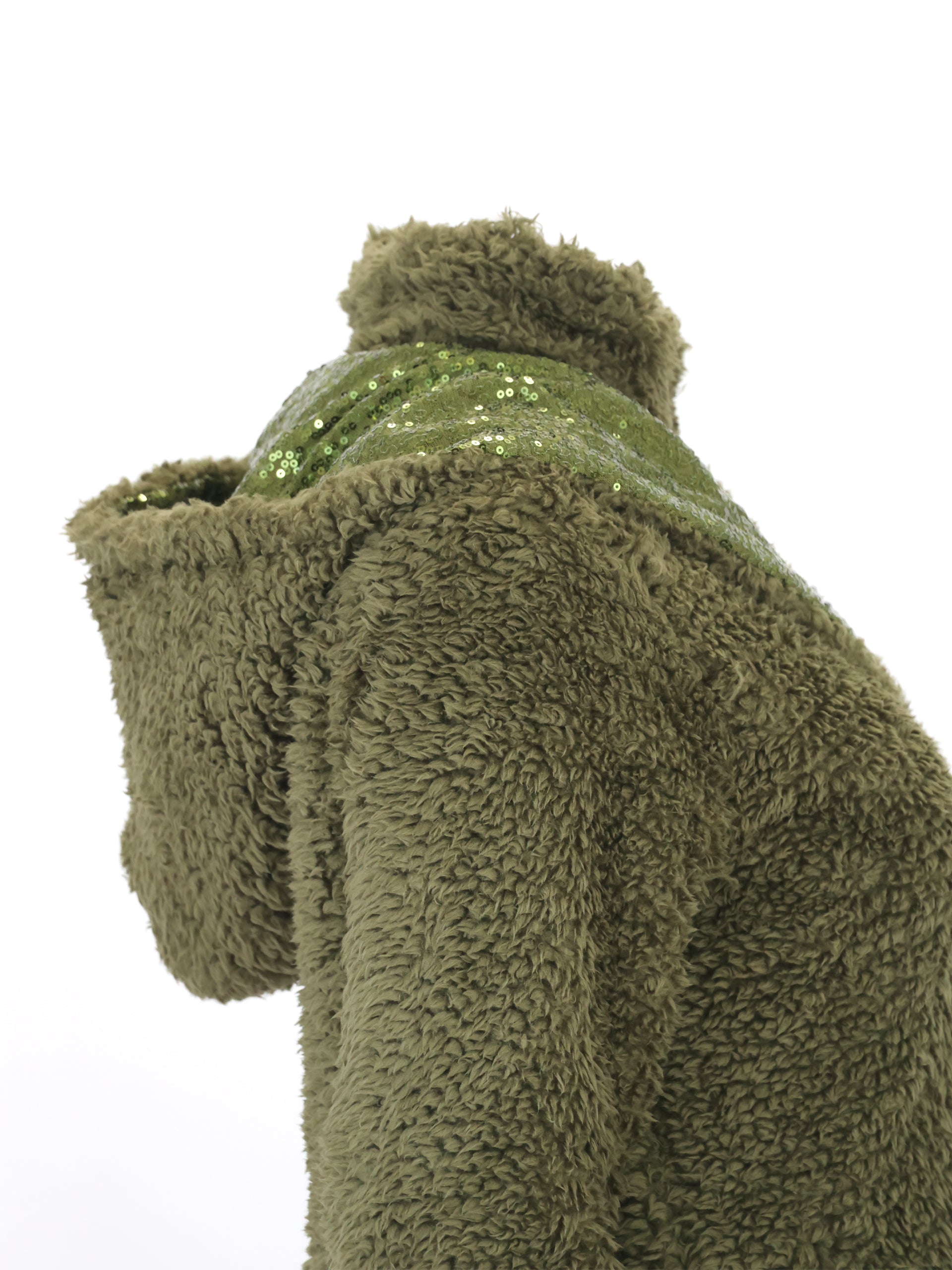 Kids Taggie Olive Double Collar Teddybear Fleece
