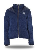 Taggie Navy Double Collar Teddybear Fleece