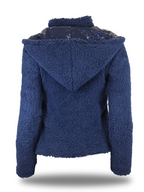 Taggie Navy Double Collar Teddybear Fleece
