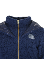 Taggie Navy Double Collar Teddybear Fleece