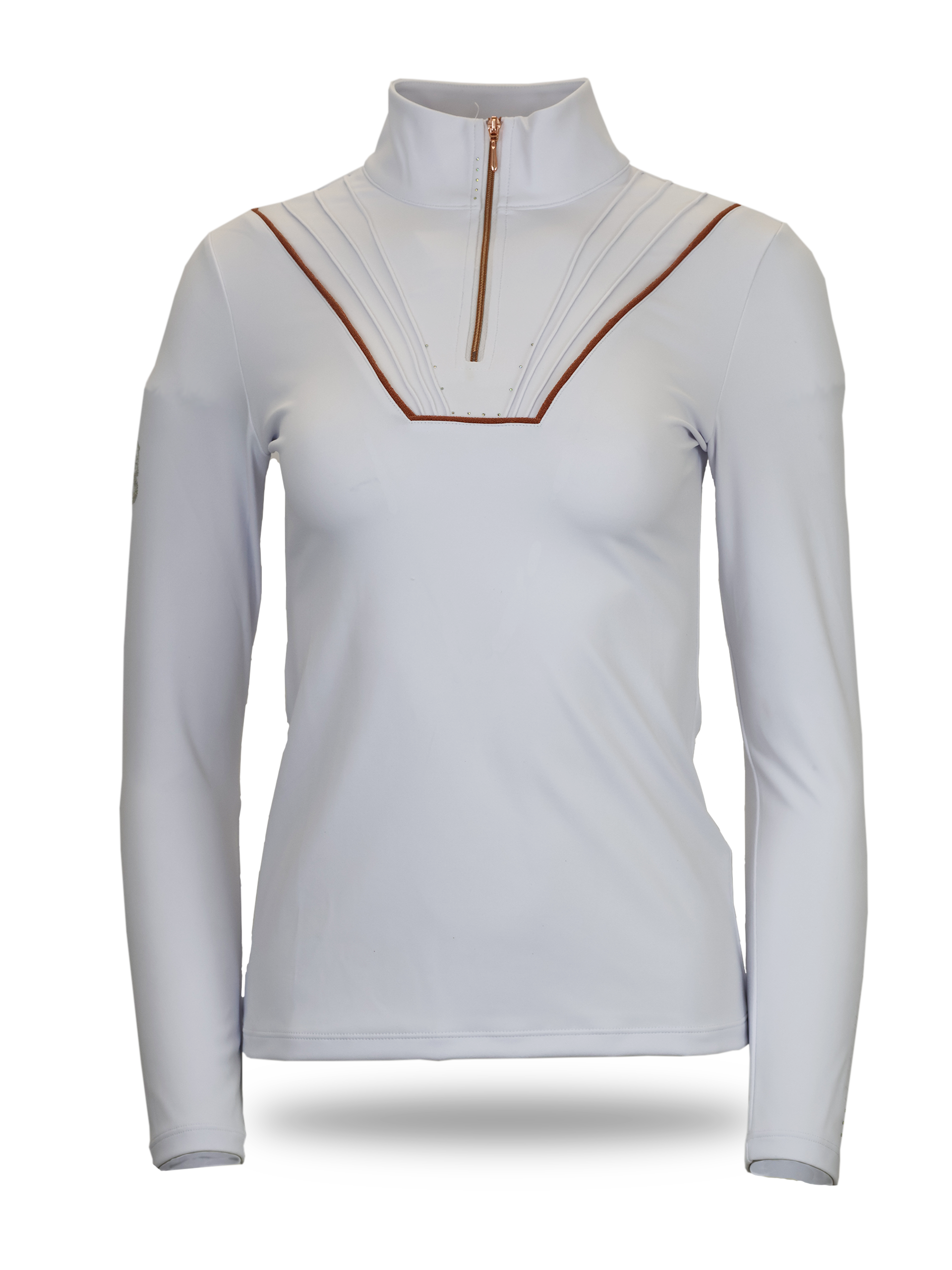 Maya White Pleated Base Layer