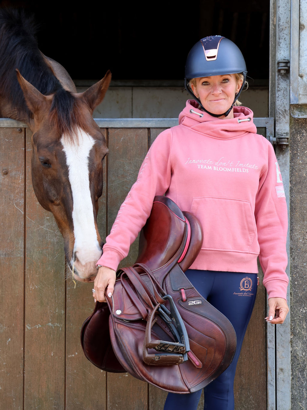 Amelia Apricot Cross Necked Hoodie