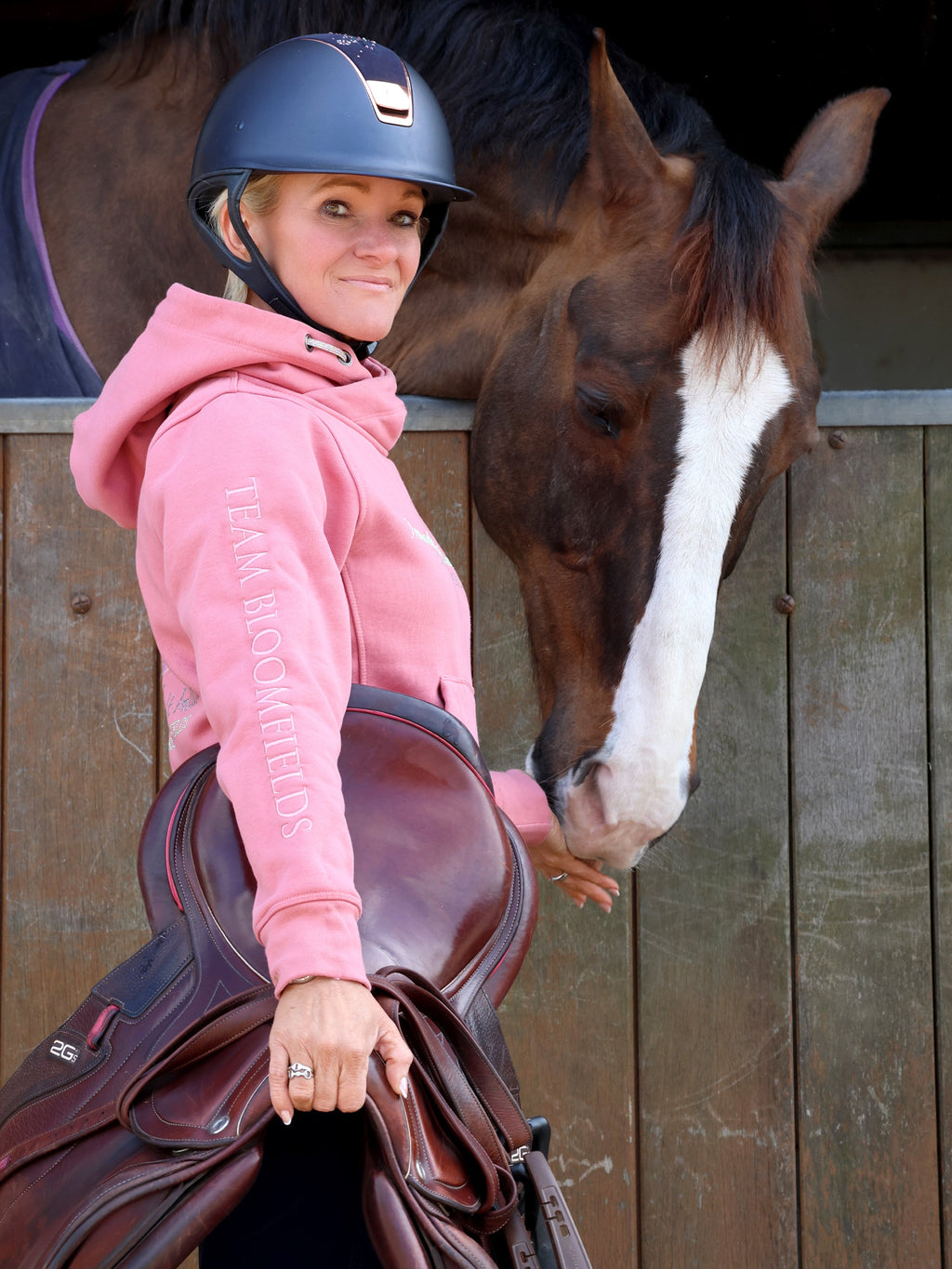 Amelia Apricot Cross Necked Hoodie