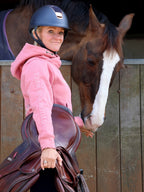 Amelia Apricot Cross Necked Hoodie