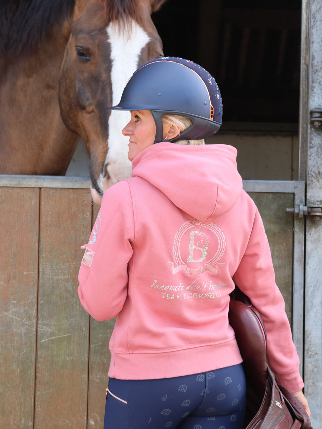 Amelia Apricot Cross Necked Hoodie